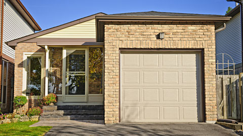 Garage on house